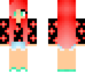 red floral girl