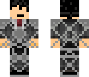 armored man in a suit