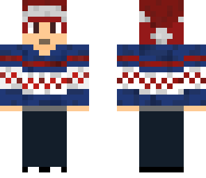christmas sweater redhead