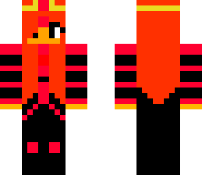 flame princess with wet hair