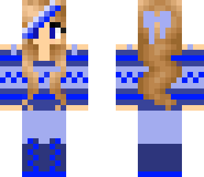 girl in blue