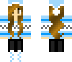 blue santa girl