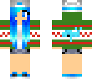 christmas whale girl