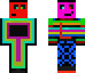 crazy rainbow head