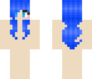 blue hair girl base