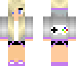 purple gamer girl