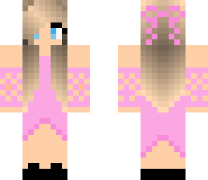 prom girl in pink