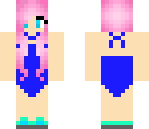 blue bathing suit