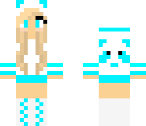 epic cute panda girl blue