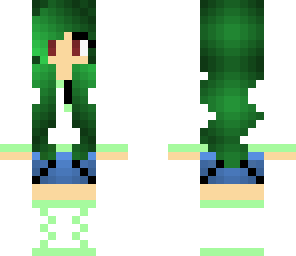 green hair girl