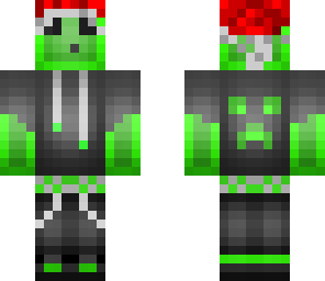 slime with christmas hat