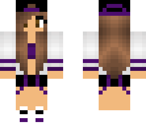 purple high school girl