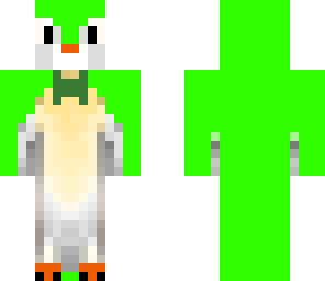 green penguin in a bowtie