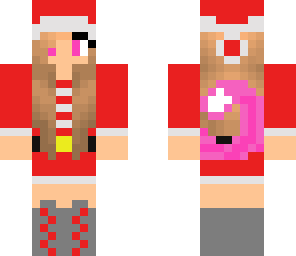 pink christmas kitty girl
