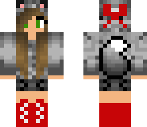 cristmas green eyes wolf girl