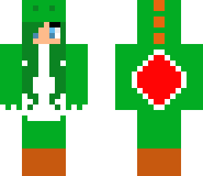 yoshi themed dino girl
