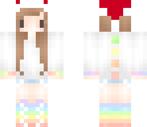 dino girl with santa hat on