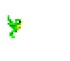 tropical green bird