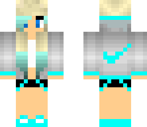 blue nike girl