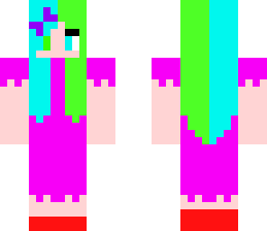 multicoloured party girl