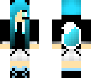 cute blue wolf girl