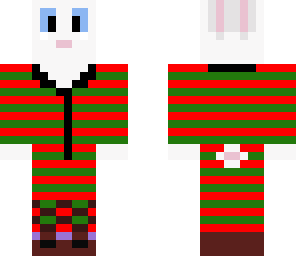 rabbit in christmas pajamas