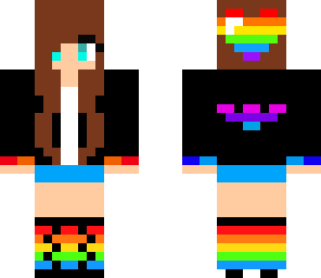 my skin with rainbow bat