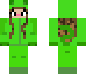 kitty in green