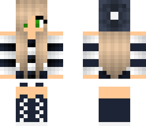 navy girl emerald eyes