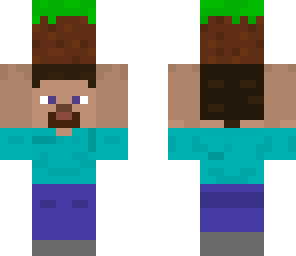 carrying a grass block