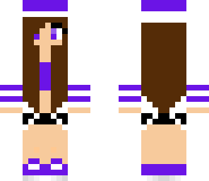 purple christmas girl