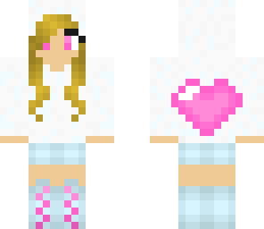 cute girl with heart