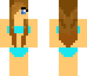blue bikini girl