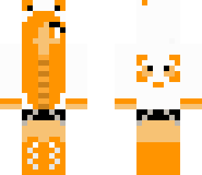 orange panda with headphones