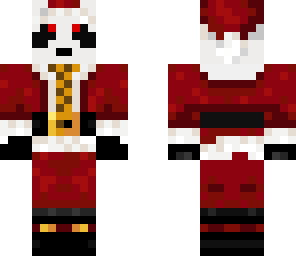 santa panda with cookie