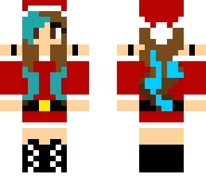 girl santa dyed hair