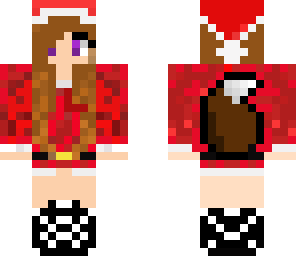 christmas wolf girl
