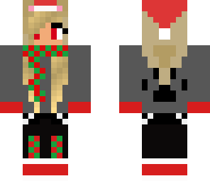 christmas wolf girl