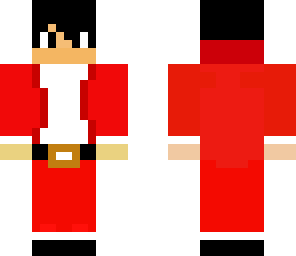 black haired assassin santa