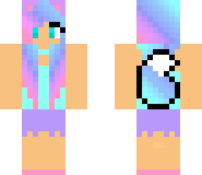 cotton candy cat girl