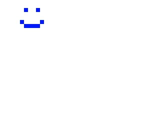 floating happy face
