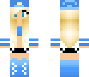 blue tomboy girl