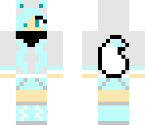 snow fox girl with mask