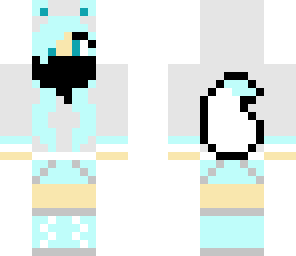snow fox girl with mask fixed