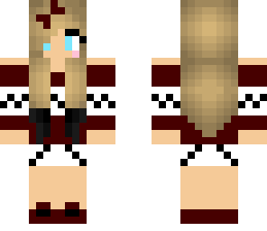 maroon and white girl