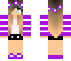 purple flower crown
