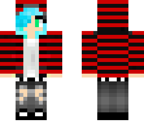 short blue hair girl