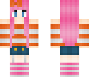 cute pink and orange girl