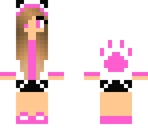 pink paw print girl