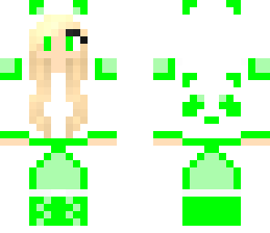 green panda girl